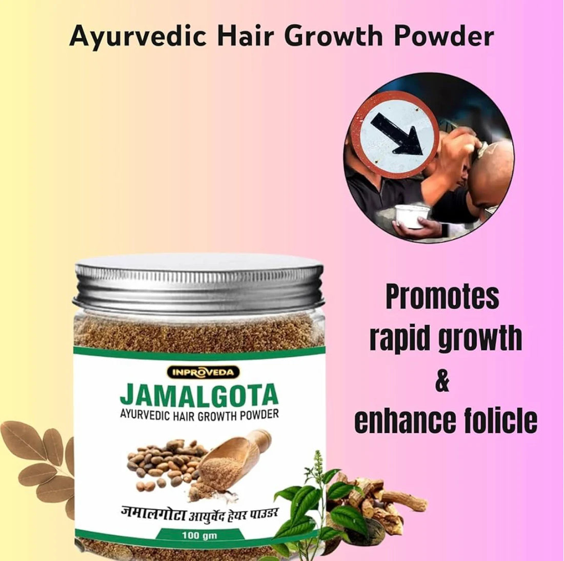🔥 Jamalgota Ayurvedic Hair Growth Powder Buy 1 Get 1 Free 🔥